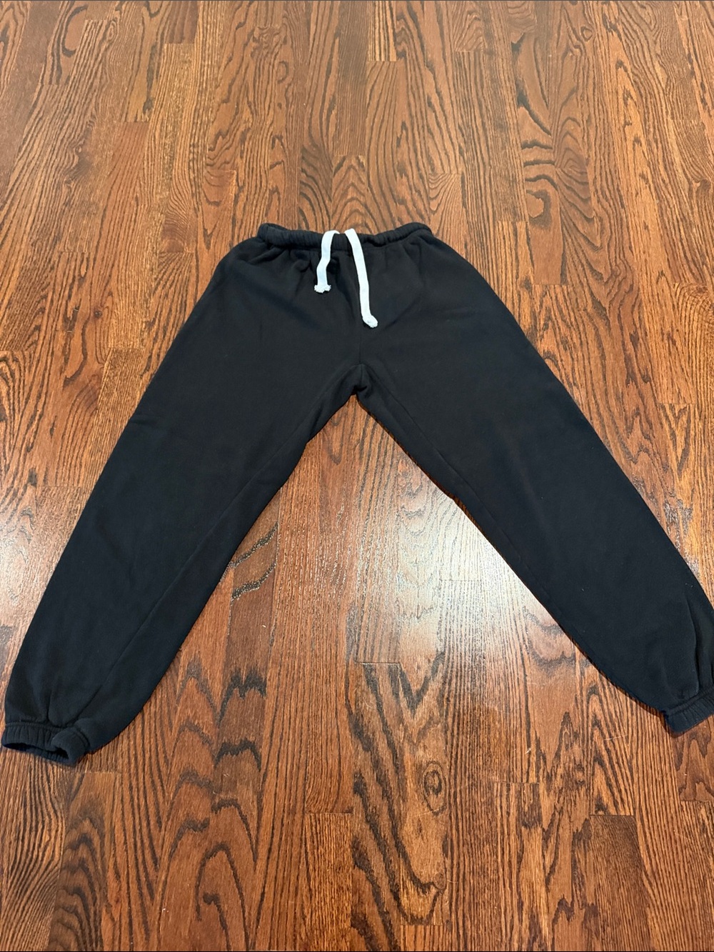 Katie J NYC Black Drawstring Sweatpants-Juniors XS